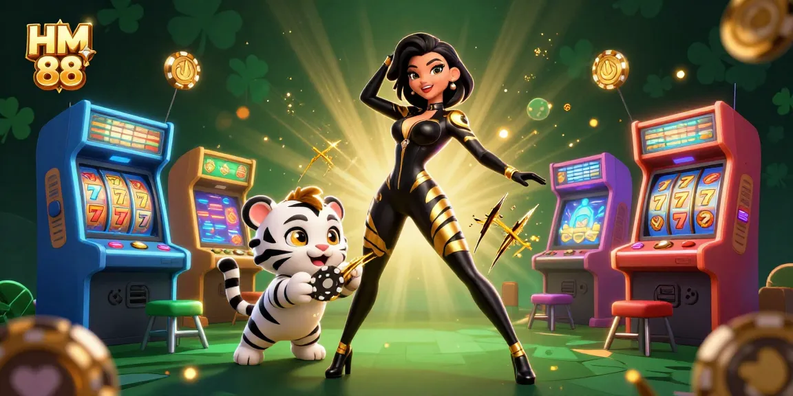 Spin jackpots with HM 88 in this vibrant, action-packed casino illustration.