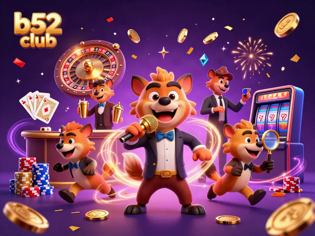 Experience thrilling fun at the b52 club with vibrant casino action featuring hyenas, games, and sparkling rewards.