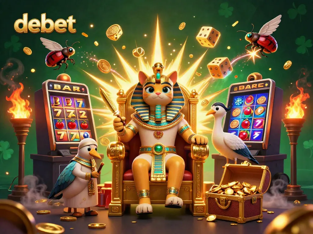 Experience big wins with the debet online casino featuring stunning jackpot illustrations and vibrant gaming action.