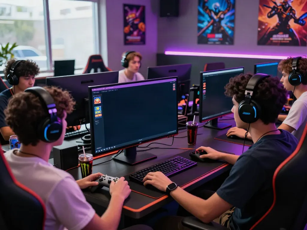 Nohuwin gaming scene showing players engaged in thrilling online slot games with dynamic interface.