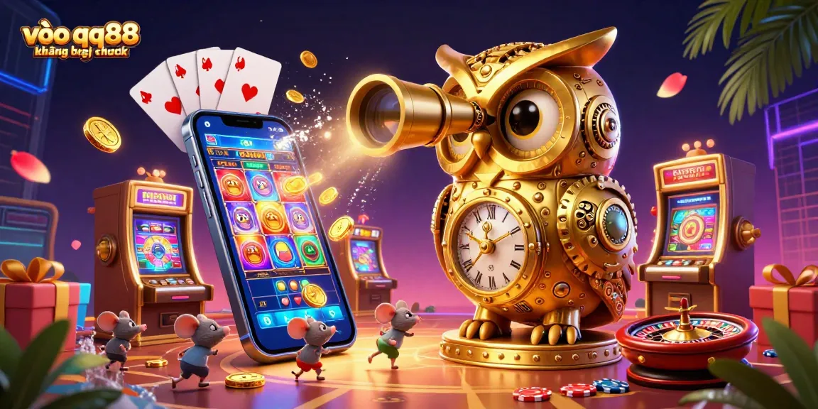 Experience the excitement at vào qq88 không bị chặn with vibrant casino elements and unique characters.